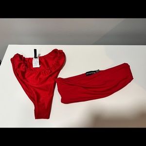 Red Bandeau Bikini